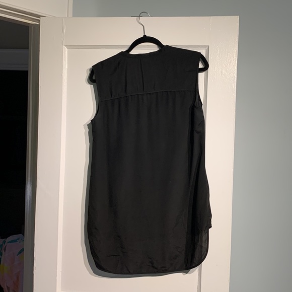 French Connection high low sleeveless tunic in black - Picture 4 of 7